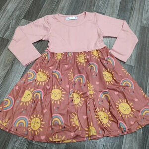 Girls Sparkledot Ray of Sunshine Long Sleeve Kids Butter Soft Dress New